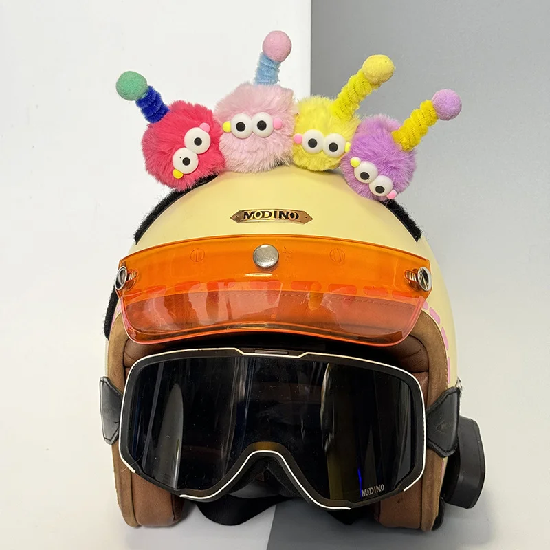 

Helmet decoration doll coal ball battery car helmet accessories Cat's ears (Steamed cat-ear shaped bread) electric car decoratio