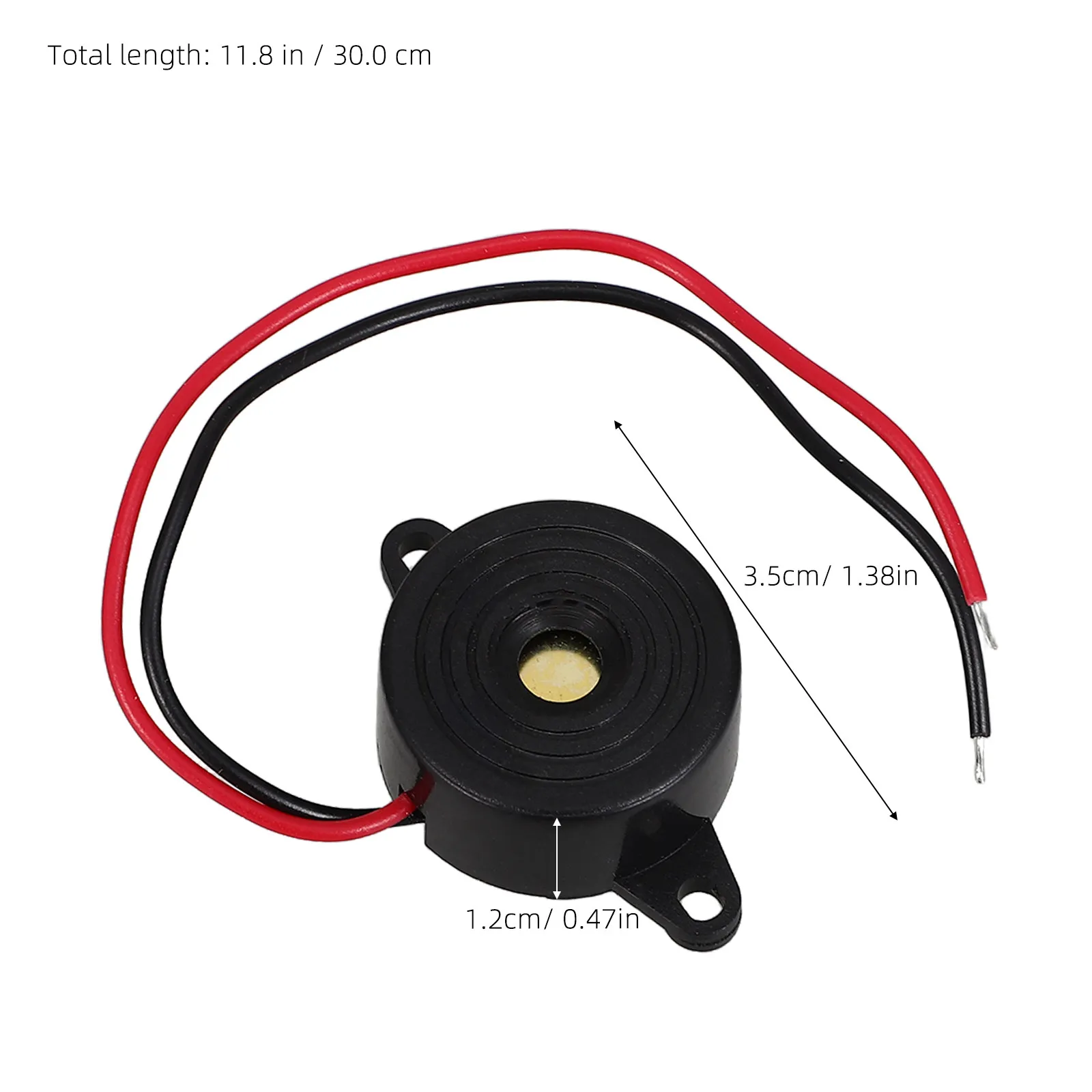 5Pcs Active Piezoelectric Alarm Continuous Electric Buzzer High Decibel Cable for Physics Projects Boat Emergency Use