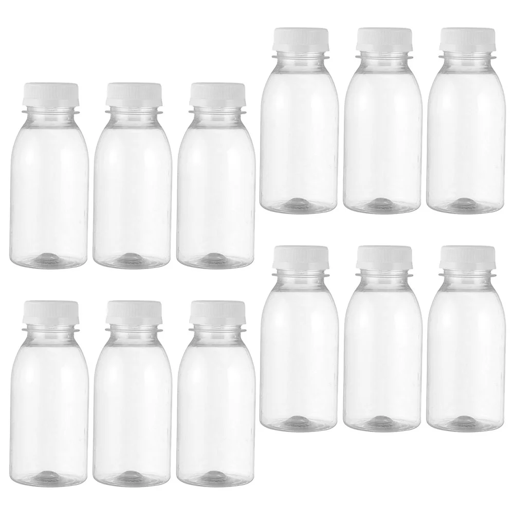 

20 Pcs Milk Bottle Juice Bottles Water Beverage Packing Transparent Empty Outdoor Travel