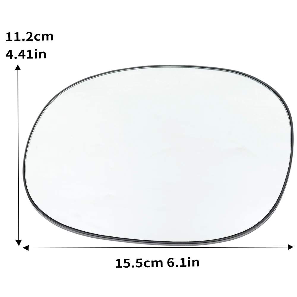 Car Rearview Mirror Glass Non-Heated Side Mirror Lens For Peugeot 206 1998-2008 Side Door Mirror Replacement Car Accessories