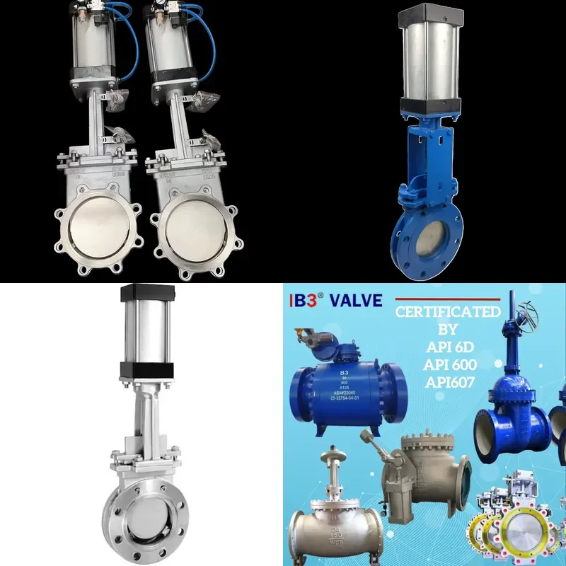 for Flanged Gate Valves Pneumatic Control Stainless Steel DN50-DN1200 for Sewage Slurry Waste Liquid Applications