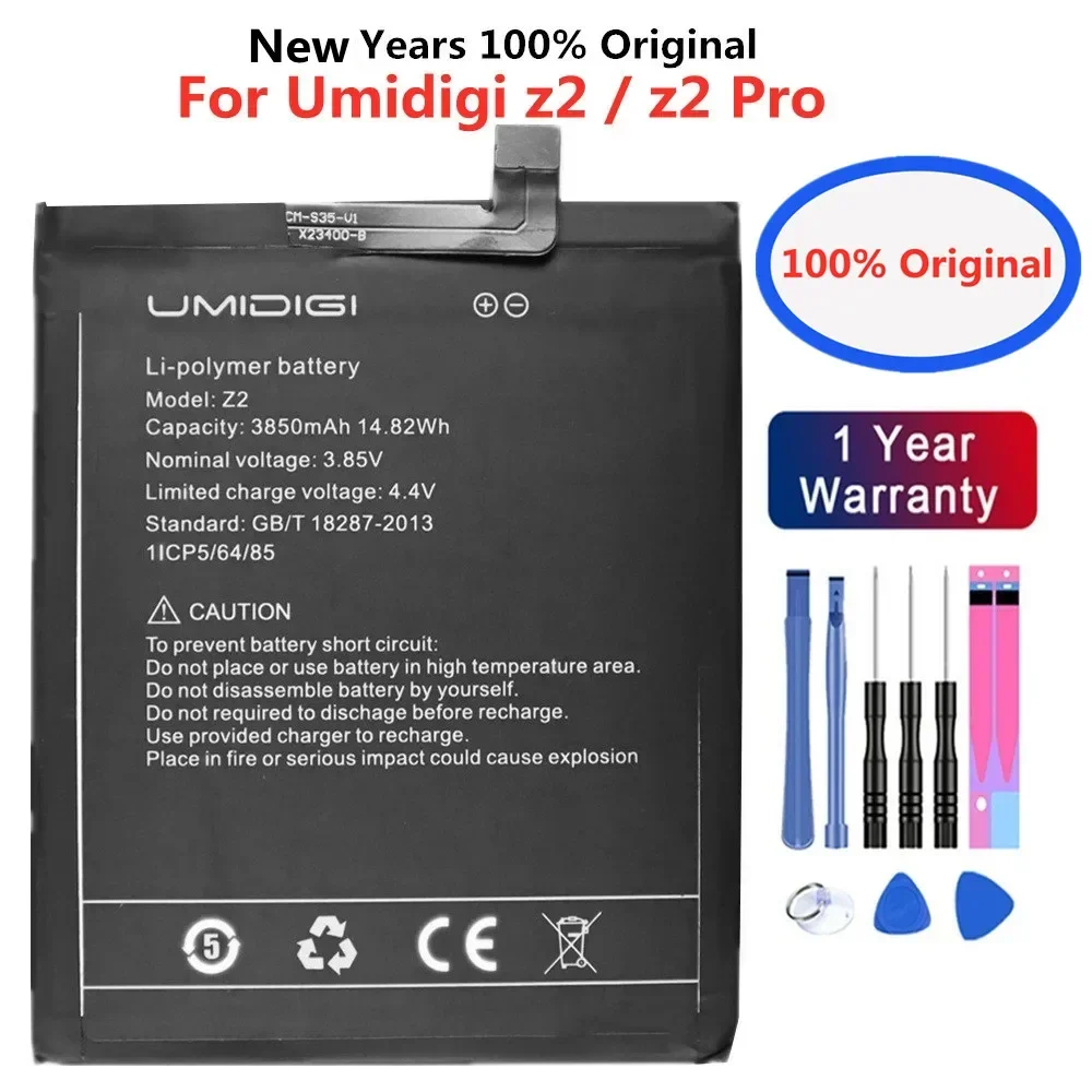 

3850mAh New Original Replacement Battery For UMI Umidigi Z2 Pro / Z2 High Quality Mobile Phone Battery Batteries + Tools