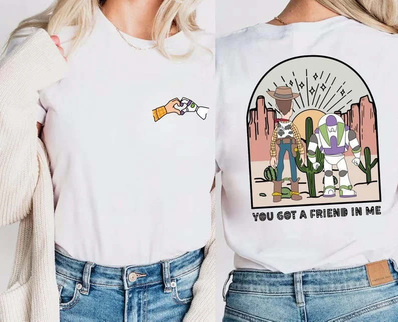 2025 جديد حار ديزني قصة لعبة لإنفينيتي وما بعد تي شيرت المرأة الرجال البلوز الخريف الشتاء المتضخم للجنسين