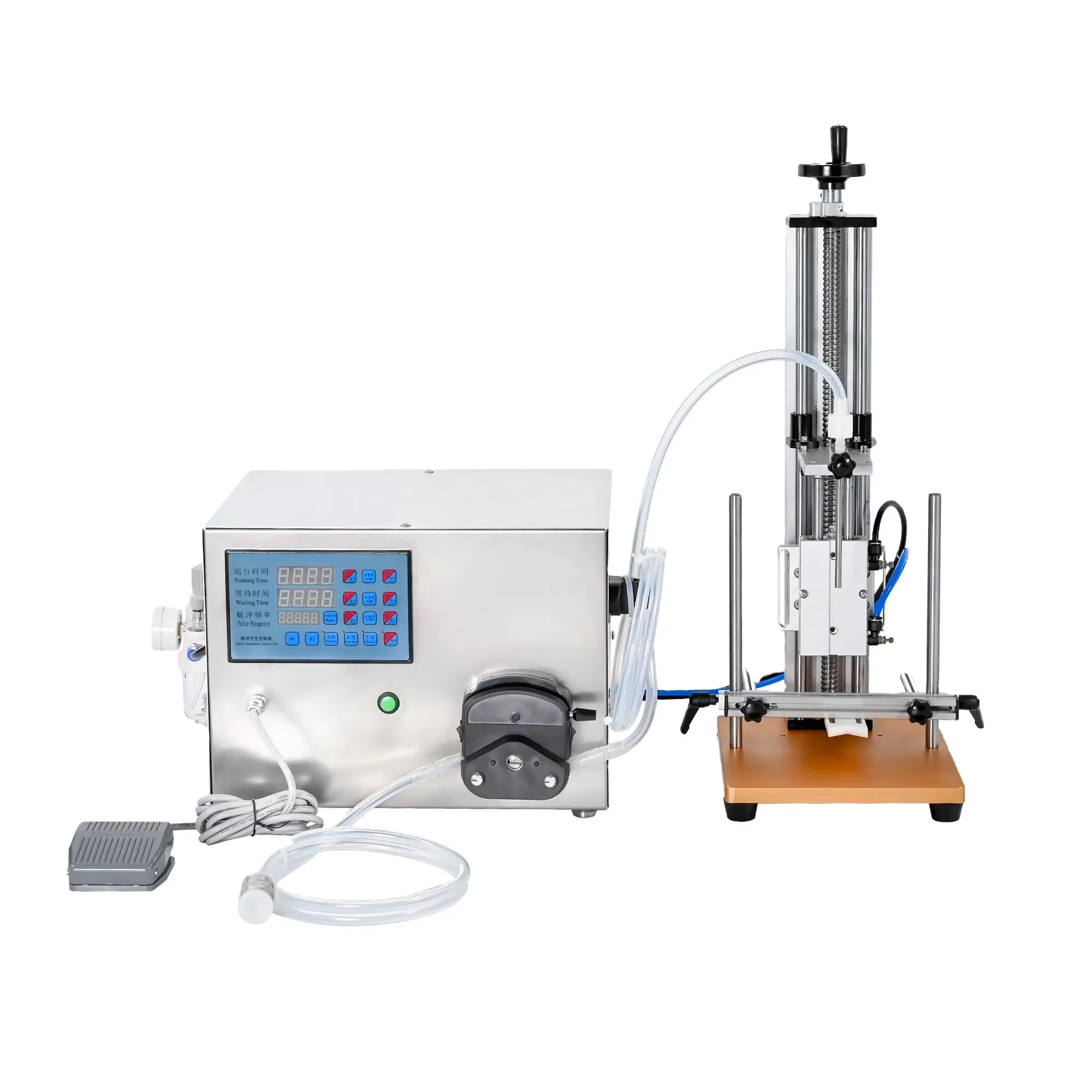 Factory Single Head Semi-automatic Peristaltic Pump Cosmetics Perfume Small Volume Liquid Filling Machine