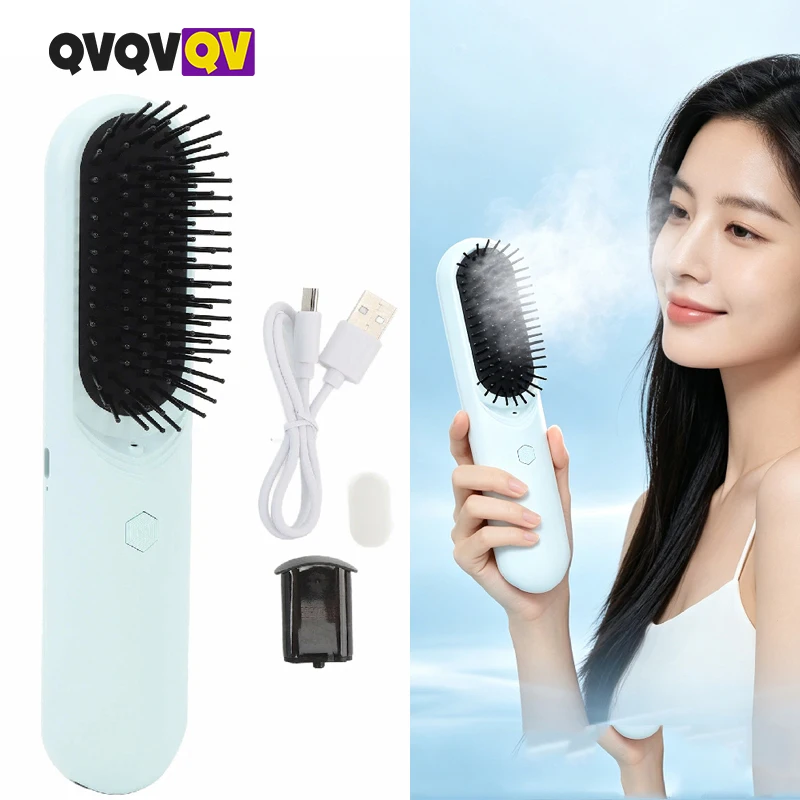 Negative ion Hair Comb, Electric Scalp Massager, 2 in 1 Hair Care & Scalp Relaxing Tool with Essential Oil Atomization