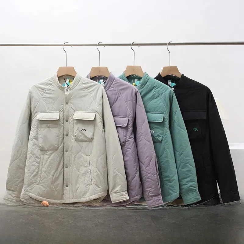 

Outdoor Cotton Jaet Baseball Collar Men's Women's New Autumn Winter Warm Faionable Stand Fit Polyester Fiber Long Sve