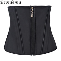 Beonlema Latex Waist Trainer Women Binders Modeling Strap Fajas Colombian Girdles Shapers Double Compression Slimming Belt