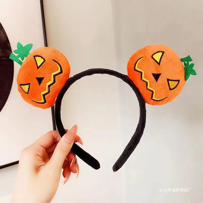 New Halloween headband pumpkin devil cute funny hair accessories headband cos accessories stage Watch