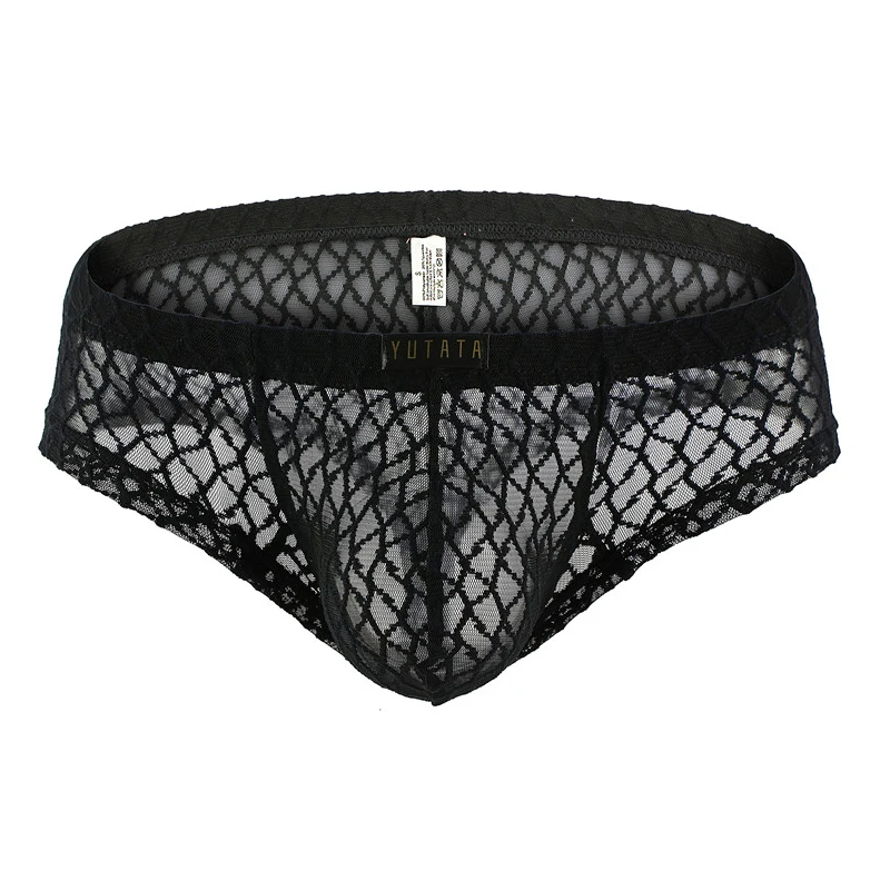 Men Boxers Super Soft and Comfortable Underwear Mesh Sheer Transparent Low Rise Men's Boxer Shorts Sexy Exotic Underwear 3