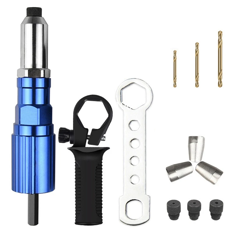 

Electric Rivets Tool Rivets Nut Tool Drill Adapter Cordless Riveting Tool Conversion Connector Insert Nut Power Tool