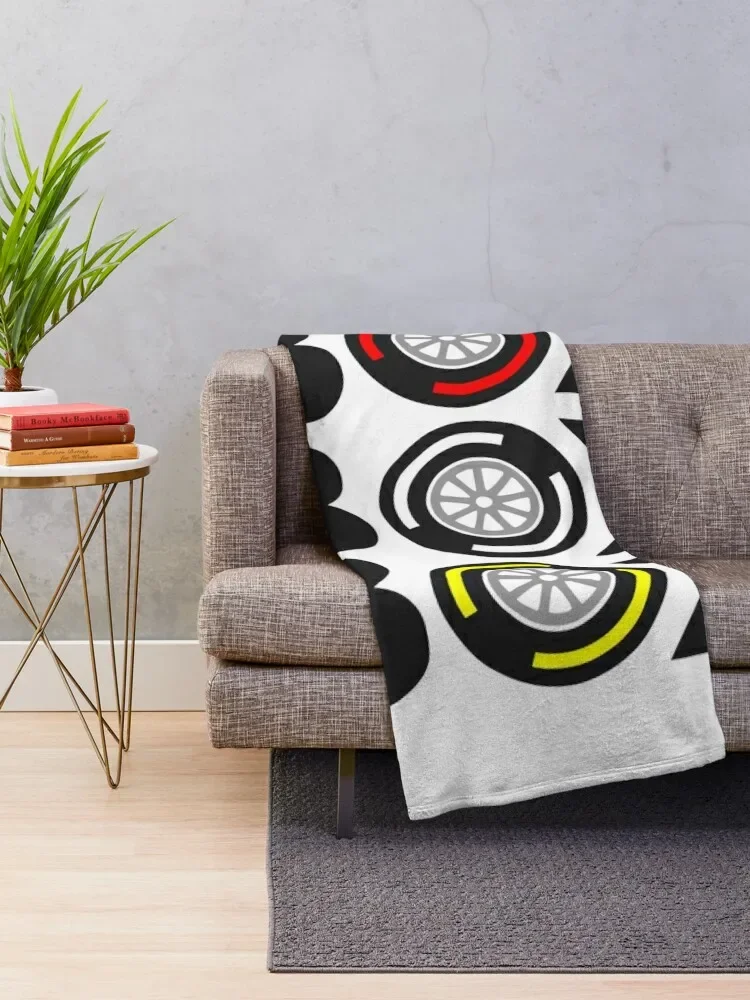 Box Box Box F1 Tyre Compound Design Throw Blanket for sofa Furry Giant Sofa Baby Blankets