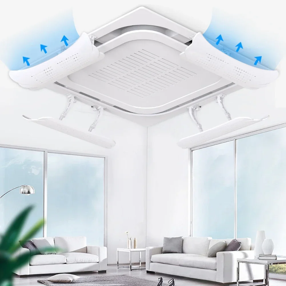 Central Air Conditioning Windshield Environmentally Friendly ABS Material Adjustable Angle Large Size Office Comfort