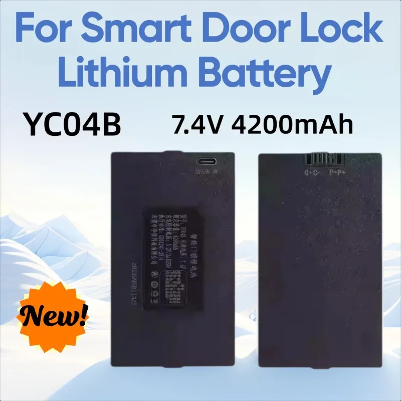 

7.4V 4200mAh for Huayue YC04B Smart Door Lock Lithium Battery