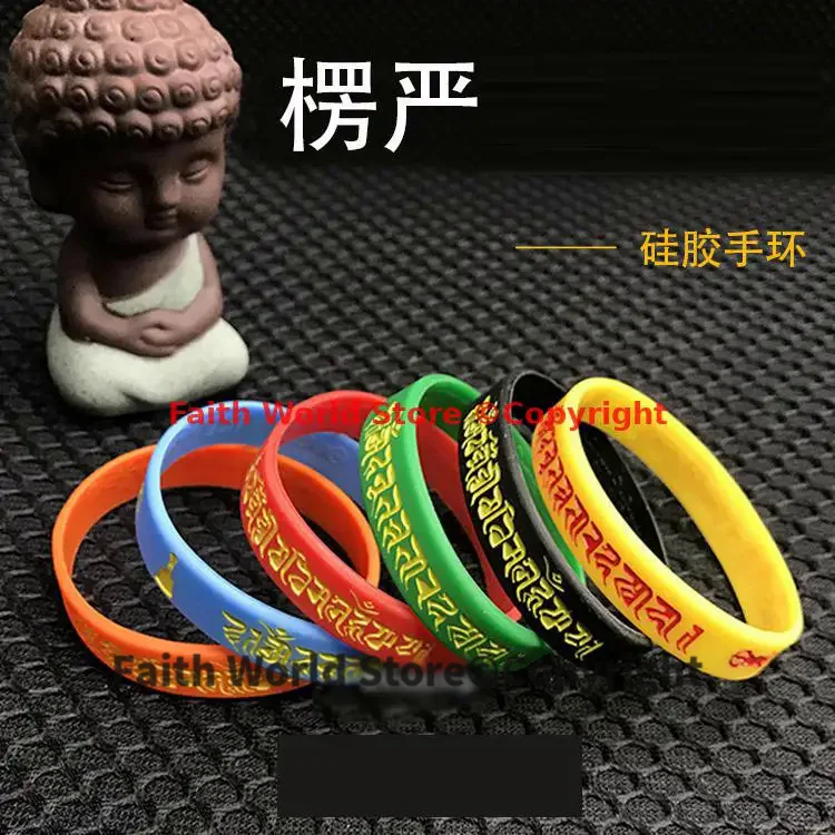 

10P 2025 Thailand Tibet Greco-Buddhist efficacious Shurangama Mantra safety buddha Bracelet Amulet bless healthy bring good luck