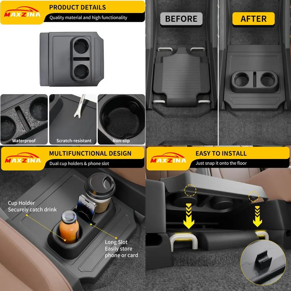 

Middle Seat Cover Compatible with 2023-2025 Honda Pilot 8 Passenger Rear Middle Floor Cover 2nd Row Removable Cap Lid with Cup H