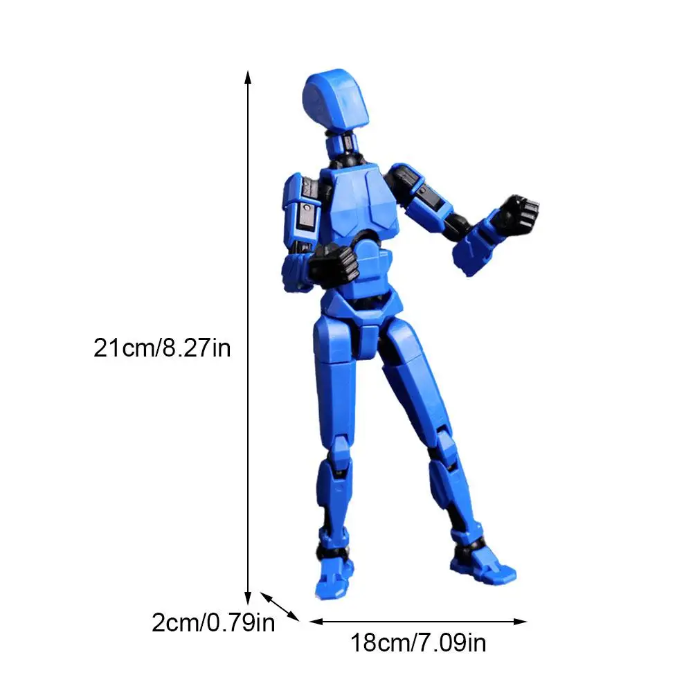 Figurine d'action robotique multi-articulée imprimée en 3D, transformable, avec articulation complète pour l'animation en stop-motion, 5 figurines d'action