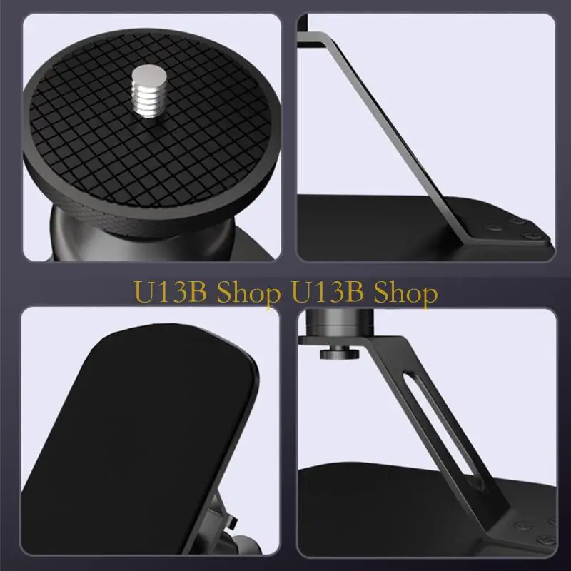 U13B NonSlip Projector Base Adjustable Metal Stand 5kg Capacity 1/4inch Thread Compatible For Office Home Use