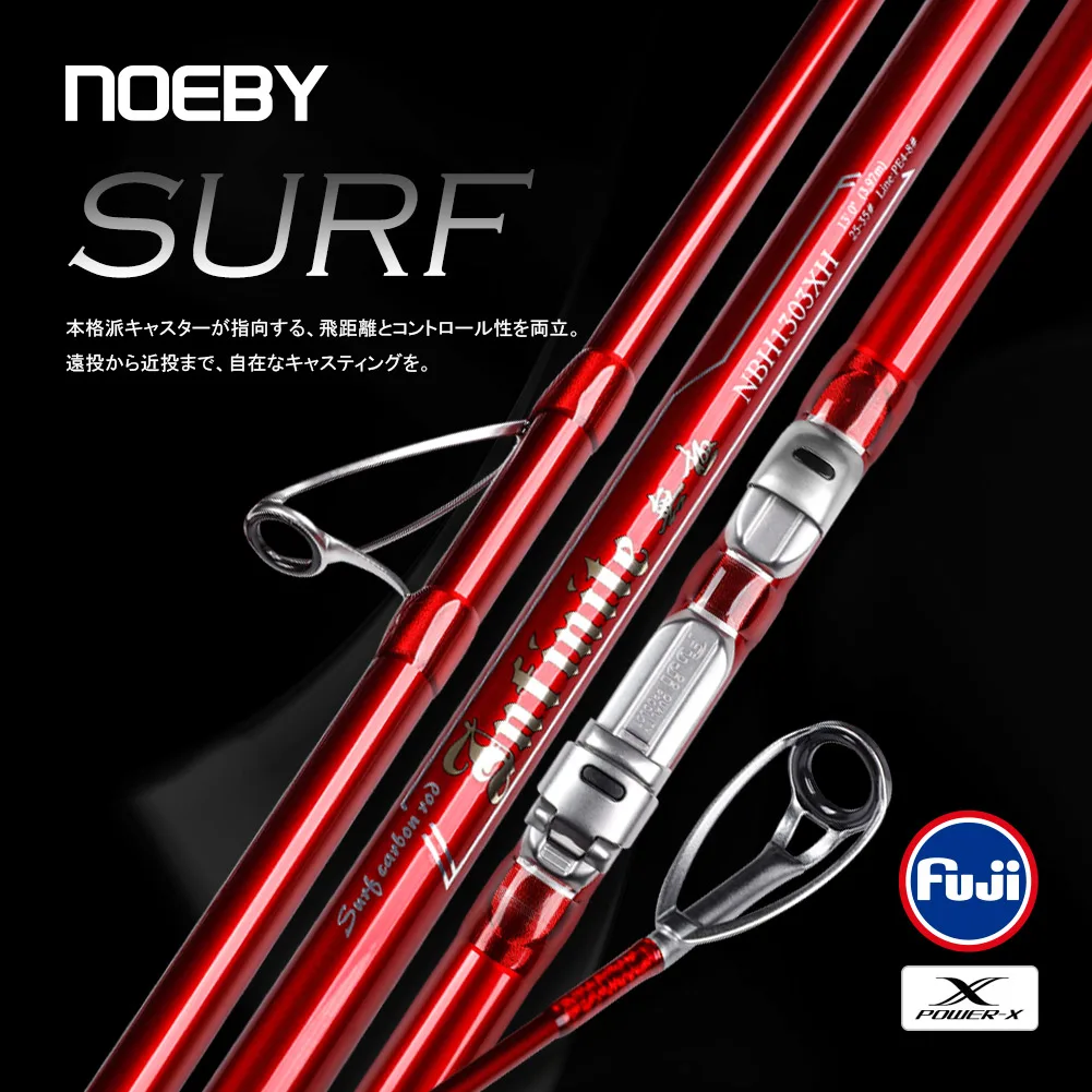 NOEBY Infinite Surf Casting Rod 3.97m 4.28m Fuji Components Long Casting Beach Saltwater Rod 1303XH 1403XH
