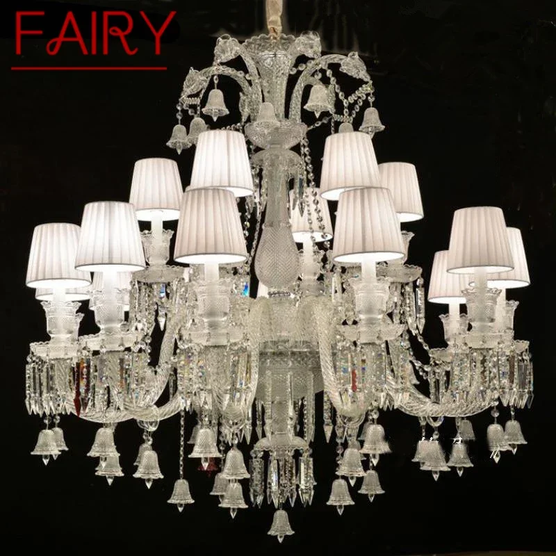 

FAIRY Luxurious Style Crystal Pendant Lamp European Candle Lamp Art Living Room Restaurant Bedroom Villa Chandelier