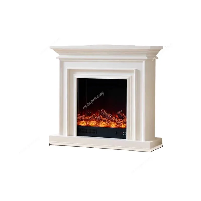 European fireplace decorative cabinet French simple fireplace frame Solid wood American heating TV cabinet