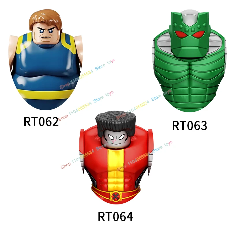 Mini bloques de construcción para niños, juguete de ladrillos para montar, serie de cómics de películas, accesorios para figuras de acción, RT063, RT062, nuevo