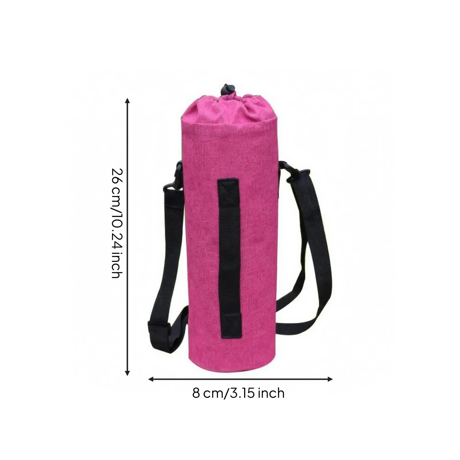 Water Bottle Thermal Insulation Sleeve Protective Insulated Mug Cover with Shoulder Strap for Travel and Daily Commute