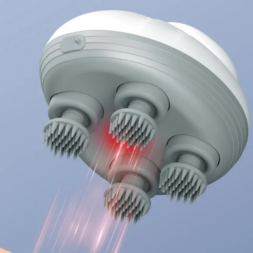 Portable Head Scratcher for Hair Growth Deep Clean and Stress Relax Electric Scalp Massager Head Massager Vibration Handheld