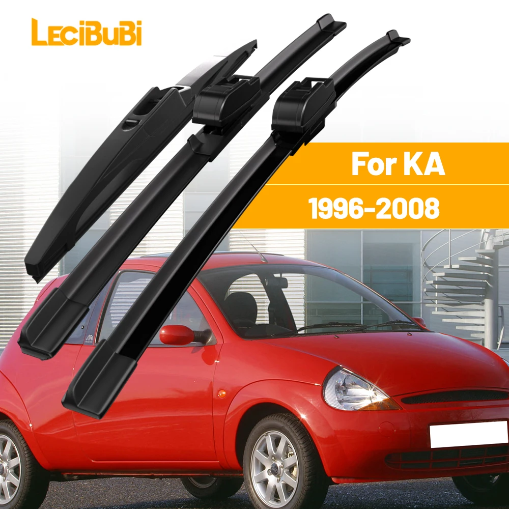 

For Ford KA 1996-2008 1set Front & Rear Windshield Wiper Blades Windscreen Wipers 2000 2001 2002 2003 2004 2005 2006 2007