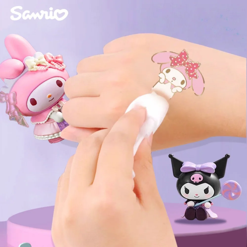 Genuine Sanrio Cartoon Stickers Hello Kitty Kuromi Melody DIY Diary Handbook Laptop Phone Luggage Skateboard Decals Girls Gifts