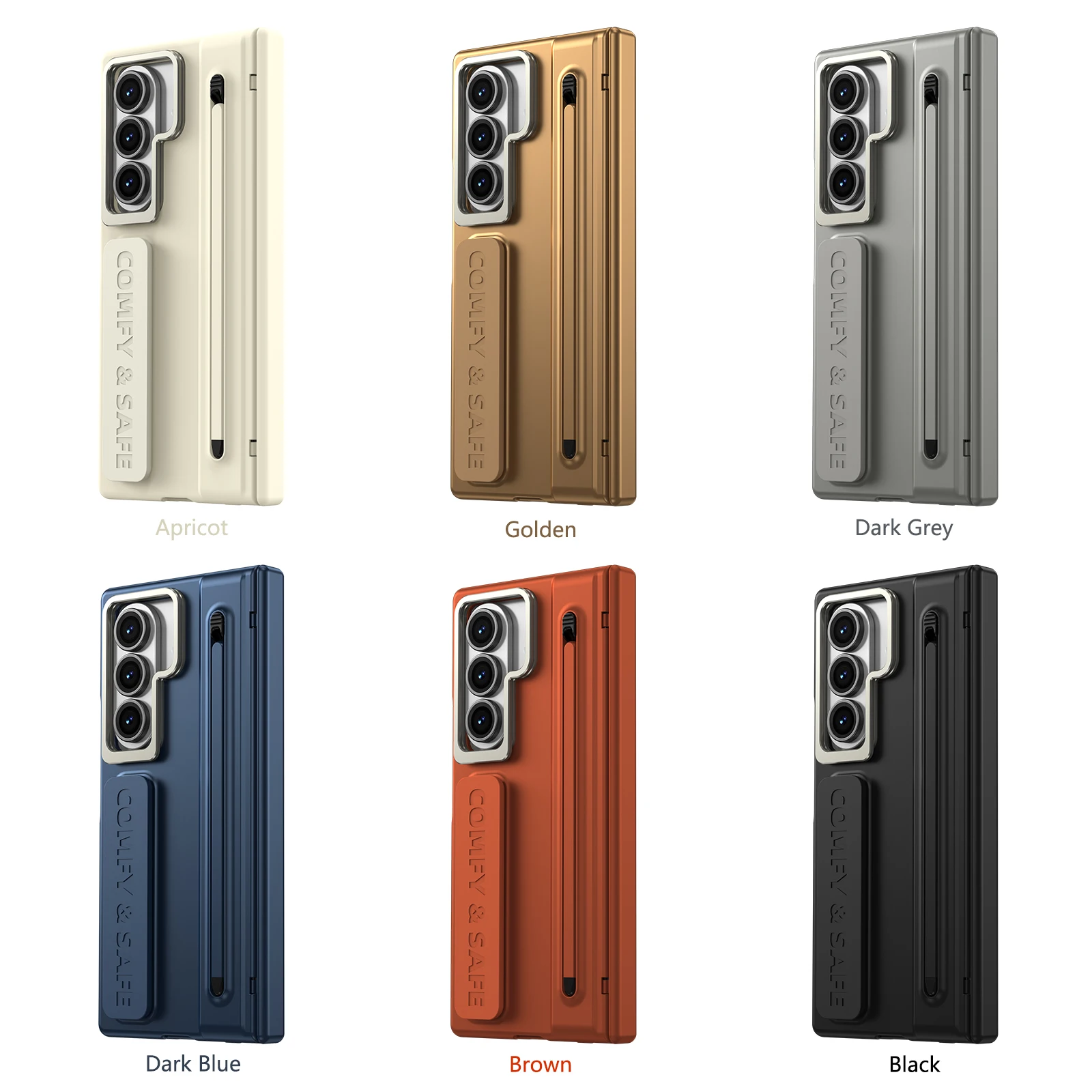 Business Integrated Built-in Screen Protector Phone Case for Samsung Z Fold 8 Ultra 7 6 5 4 Shockproof With Pen Slot Cover view 6