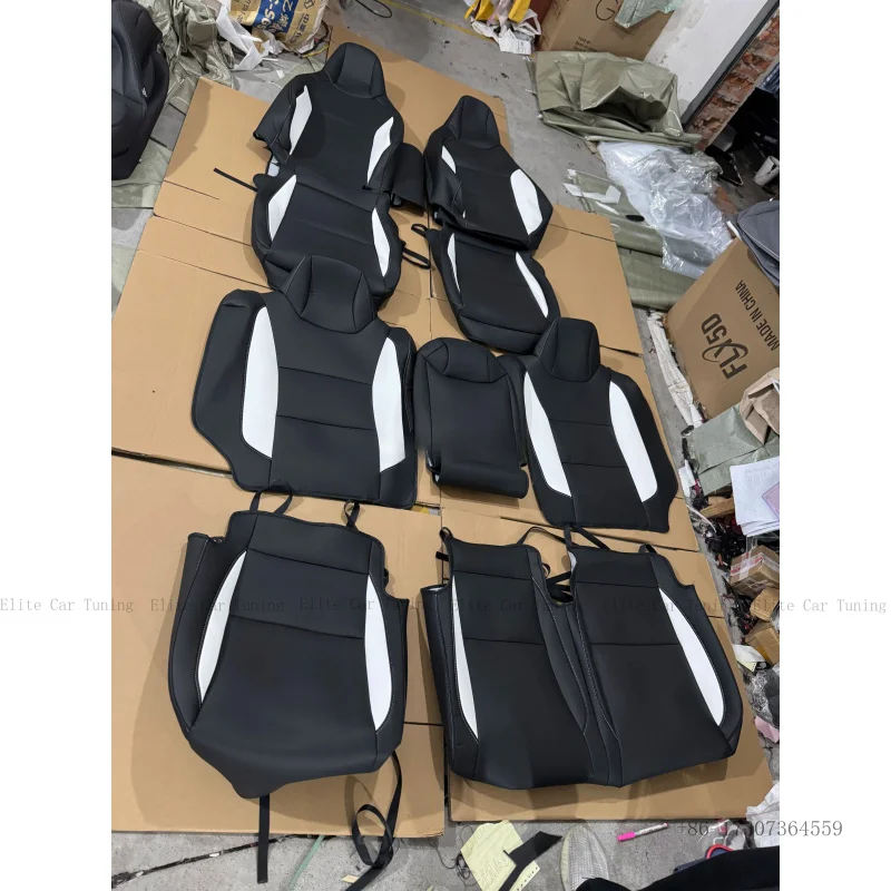 Custom Made Car Accessories Seat Covers 5 Seat Covers Luxury Leather Fit 2002-2025 for Honda CRV CR-V Full Set