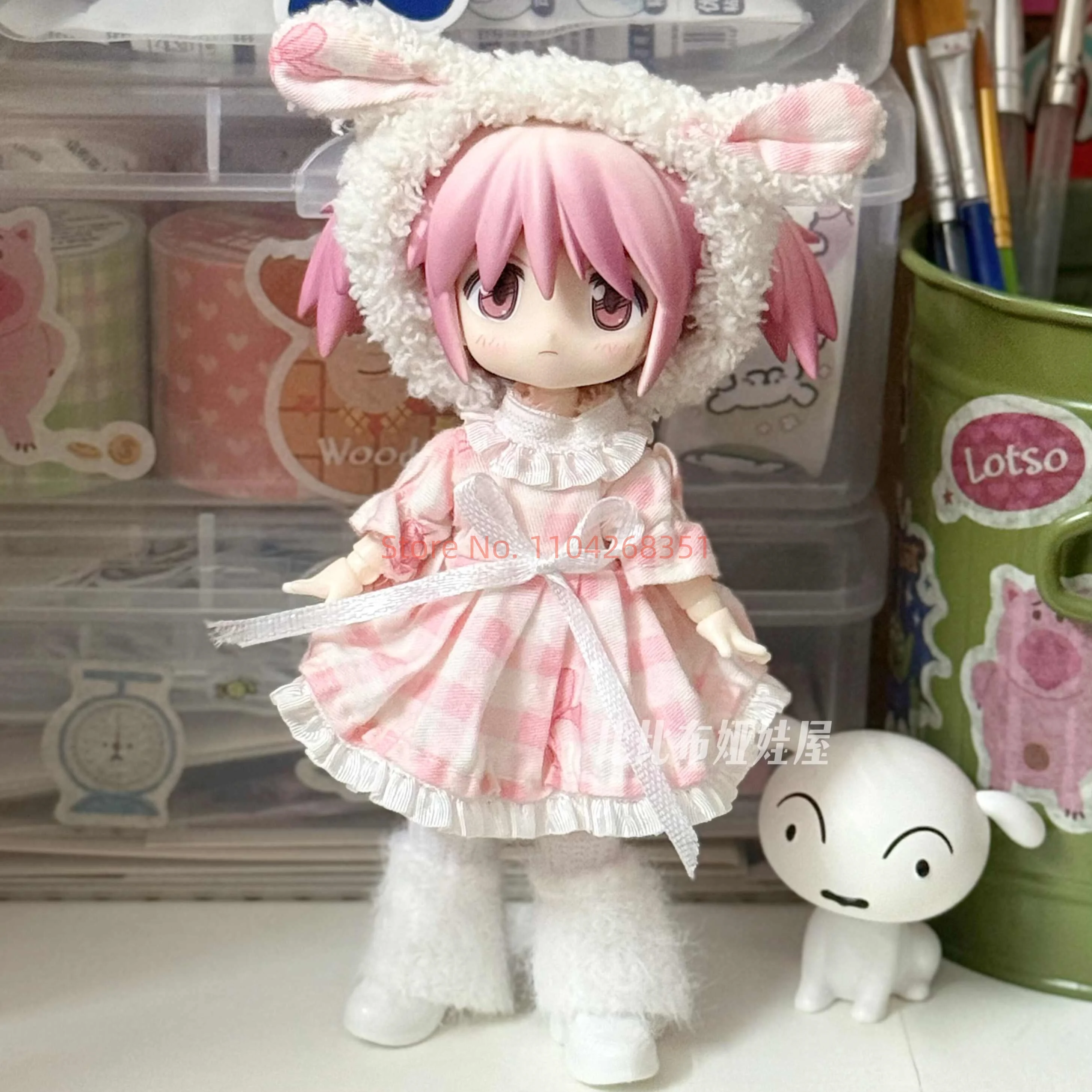 

Doll Clothes Ob11 Puella Magi Madoka Magica High Quality Full Set 1/12 Plain Body Accessories Collect Mdoel Doll Toys Gift