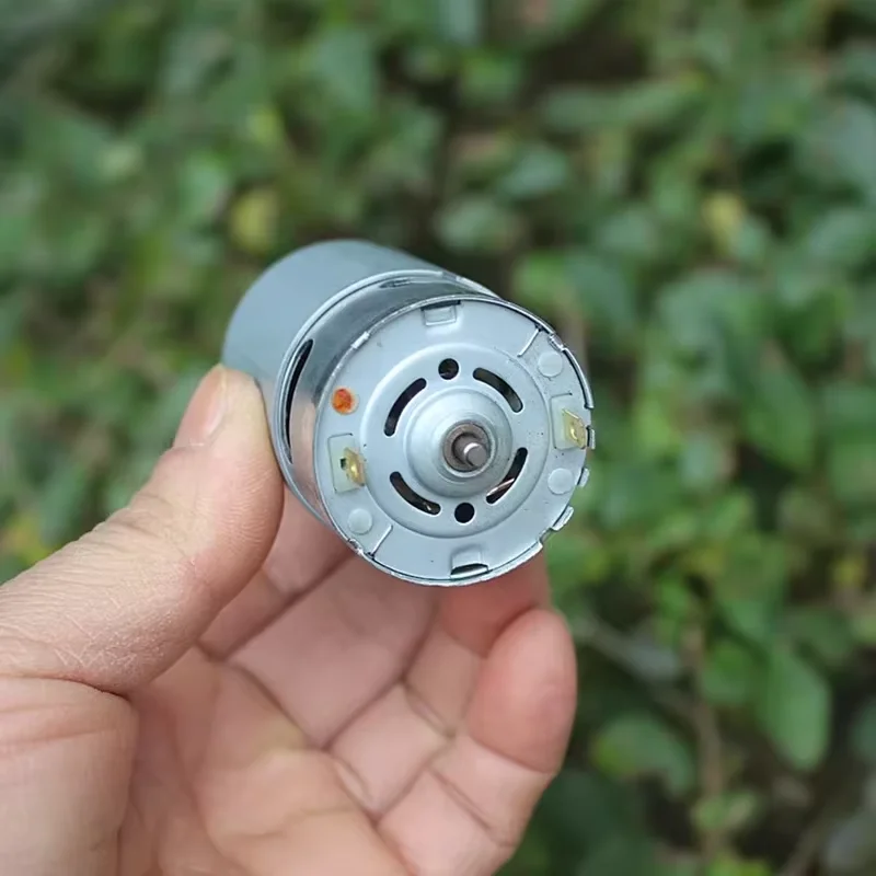 RS-555 Mini 36mm High Torque DC Motor 13000RPM Front Ball Bearing Carbon Brush Compatible with 12V 18V 21.6V 24V