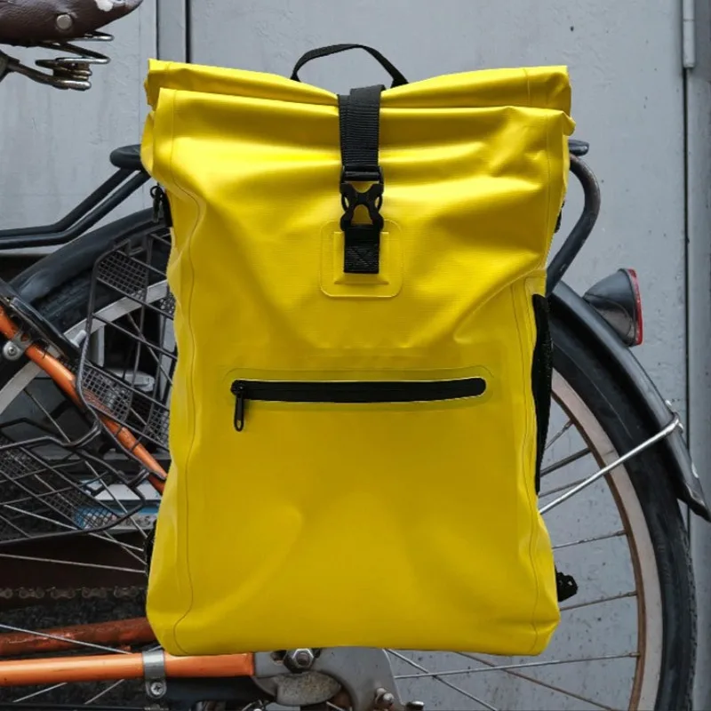 Outdoor Bicycle Backpack PVC Large Capacity Waterproof Multi-functional Hanging Bicycle Bag Mountain Bike Bicycle Accessories