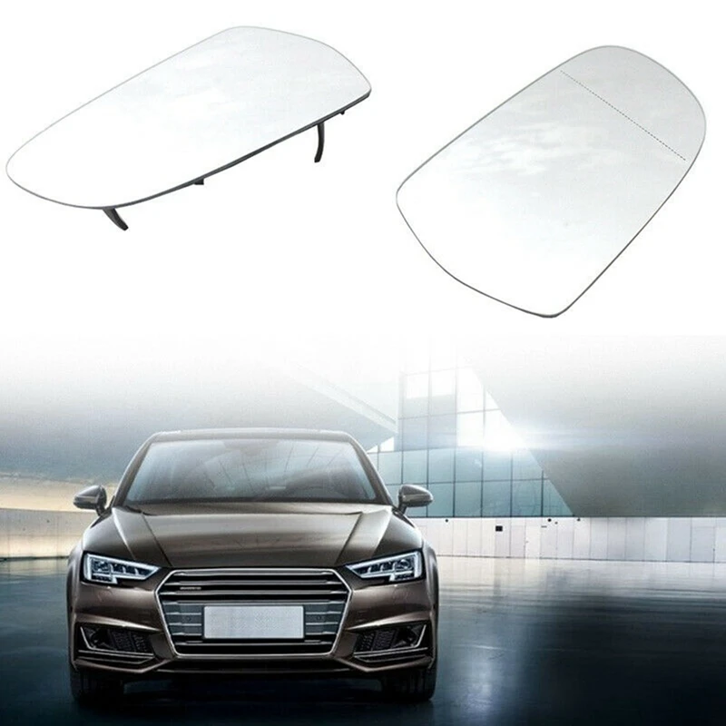 8K0857536F 8K0857535F Reversing Mirror Lens Mirror Glass Heated Side View Mirror Car For  A3 A4 B9 A5