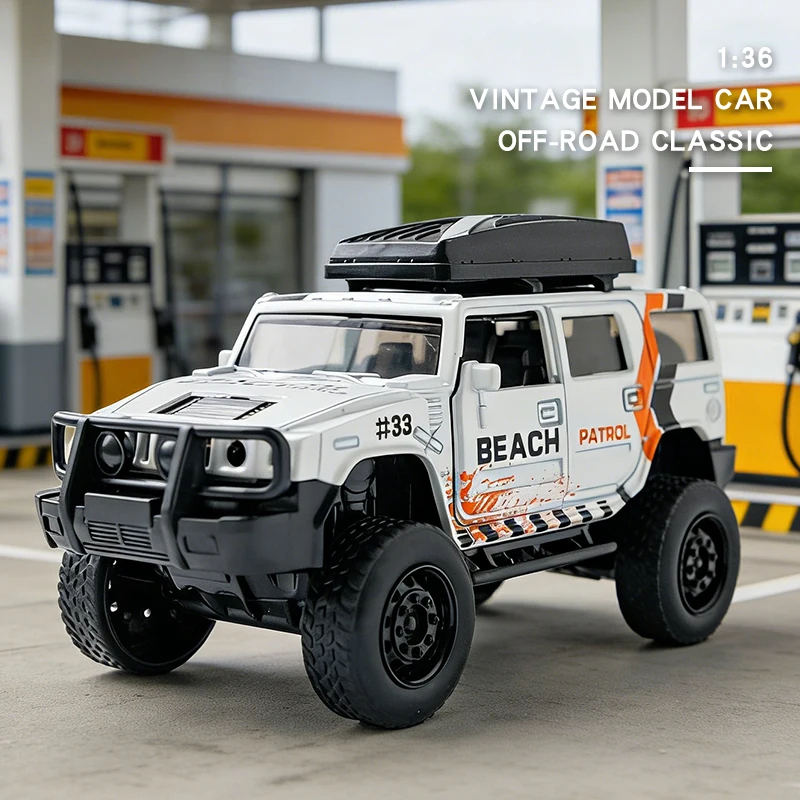 

Масштабная модель автомобиля 1:36 из сплава, винтажный внедорожник, классическая модель с откатным механизмом, миниатюрная реплика для коллекции, подарок