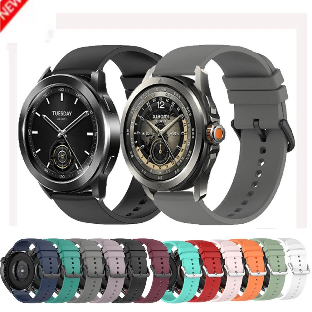 

22mm Soft Watch Strap For Xiaomi Watch 2 Pro S4 Sport S3 S2 S1 Active/Mi Watch color 2 Sport Smartwatch Accessory Replacement