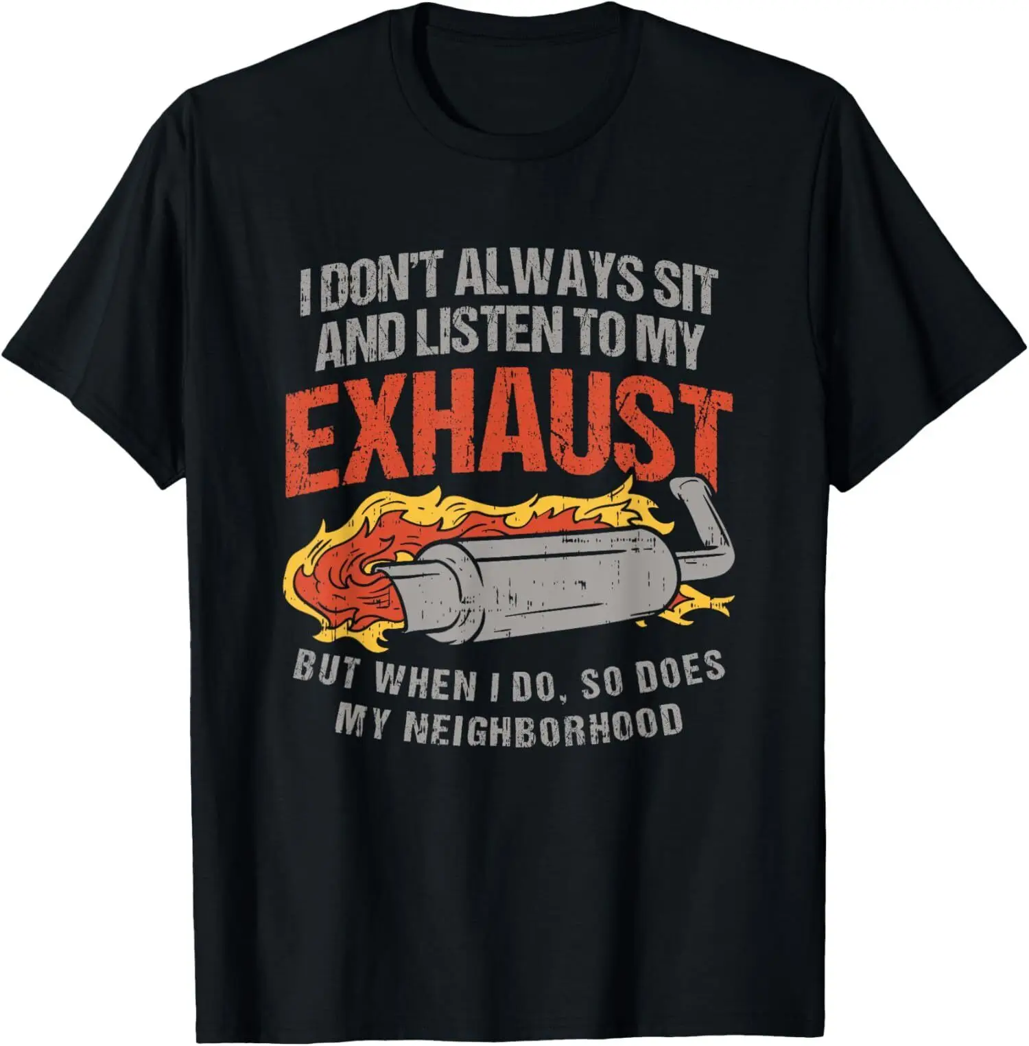 New Limited Motorcycle Exhaust for Rider Funny Biker Quote Motorbike T-Shirt