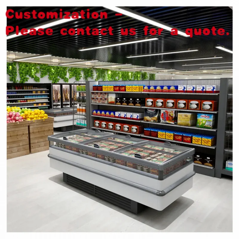 custom.COOL DESIGN Retail Food Coffee Showcase Shopping Mall Supermarket Design Layout Modern