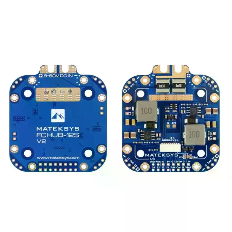 MATEK FCHUB 12S V2 Power Distribution Hub HighCurrent 8 To 60V Input Multiple Voltage Outputs For FPV Quadcopter Builds