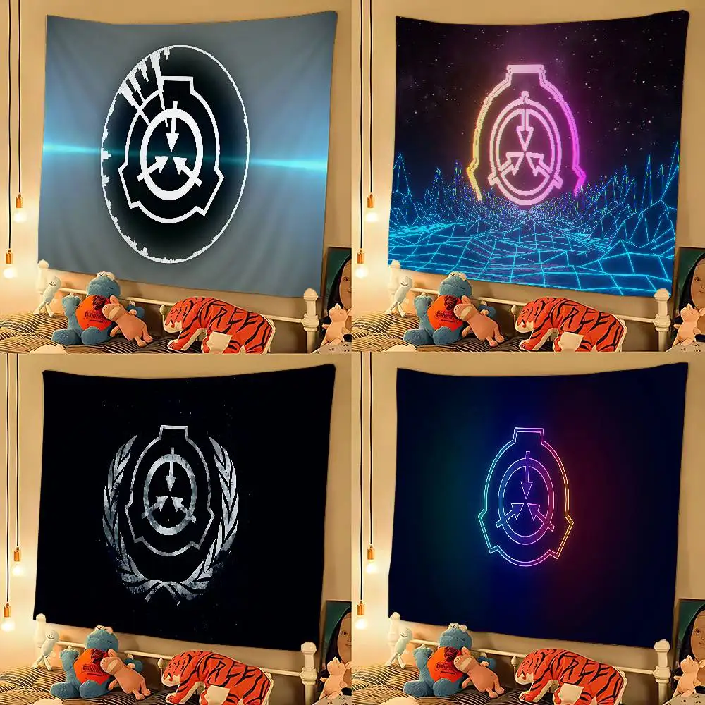 Popular Foundation Scp F-Foundation Game Cartoon Tapestry Bohemian Wall Tapestries Mandala Wall Hanging Sheets