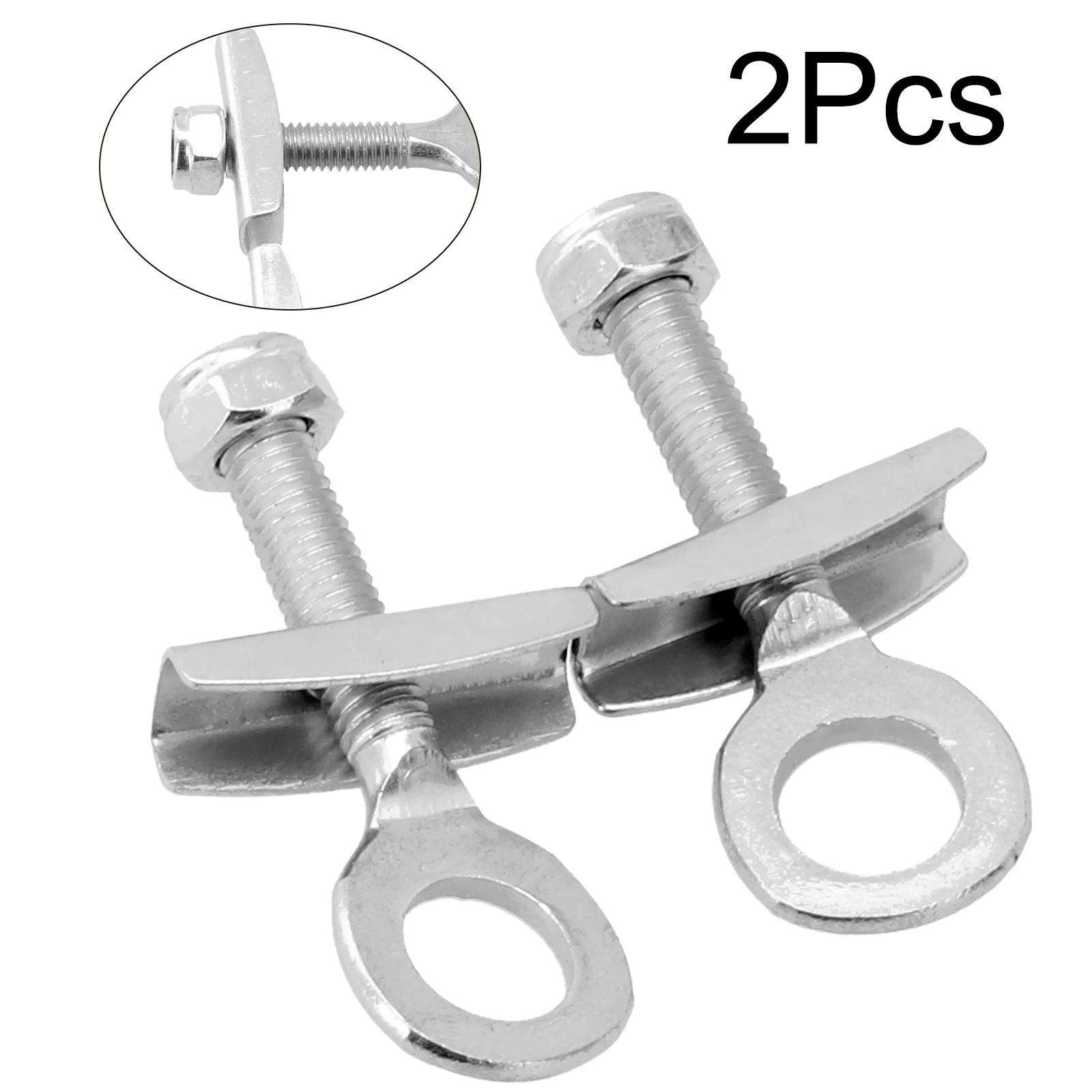 Tensioner Chain Adjuster Tightness Wheel Fastener 2 Pcs Accessories Replacement Steel Garden Office High Quality