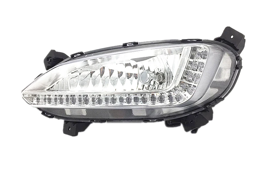 For Hyundai Santa Fe  IX45 2013 2014 2015 LED Fog Lamp Car Front Bumper Grille Signal Lamp Driving Fog Lights Assembly