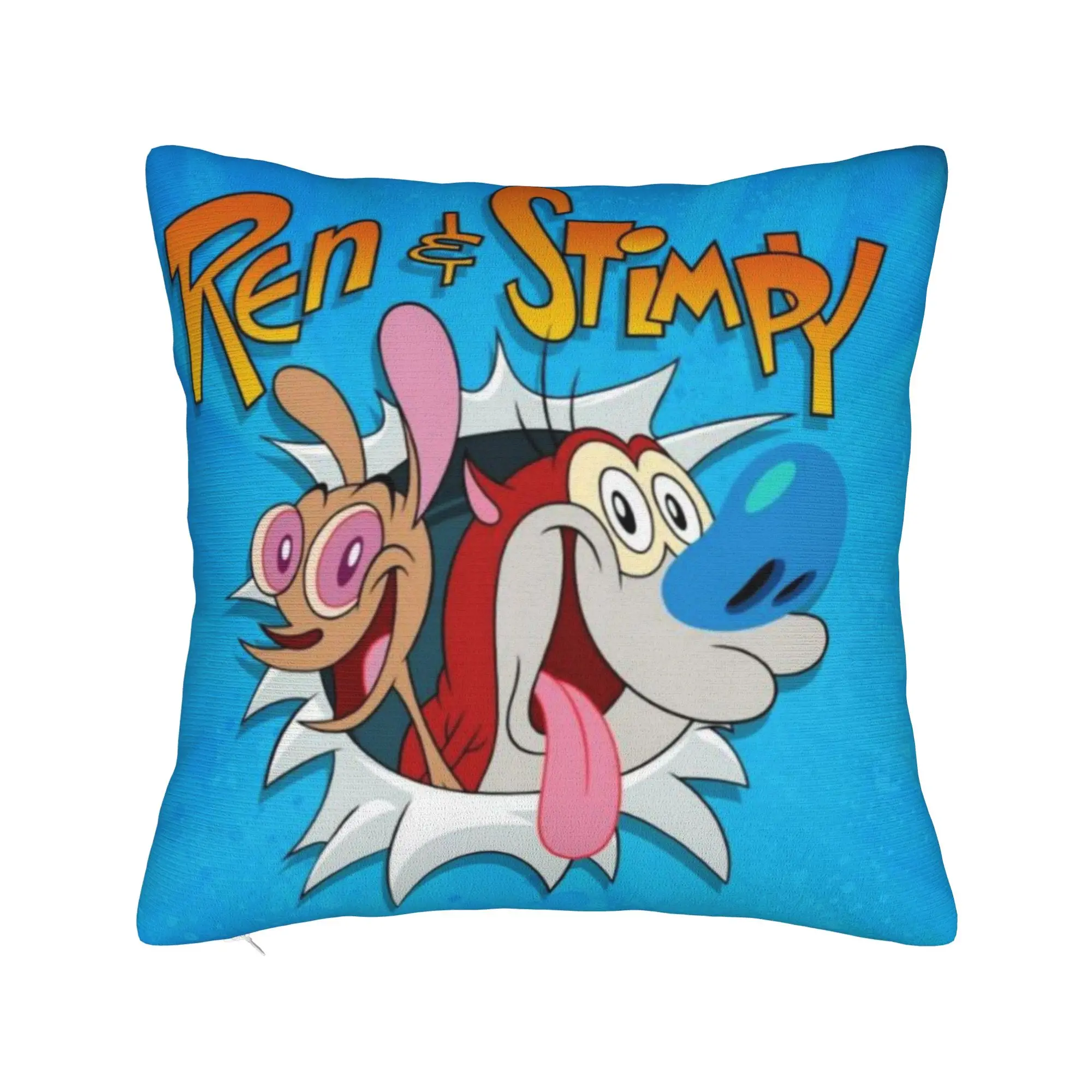 New Style Home  Duo Rucksack Ren & Stimpy  Decoration Pillowcase Merch  Pillow Cover Zippered Multi Size