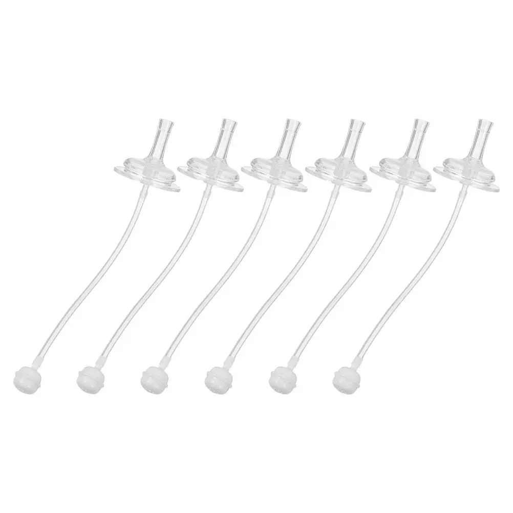 

6Pcs Wide Mouth Silicone Straws for Baby Bottles Sippy Cups Replacement Set Leakproof Reusable Dishwasher Safe Easy Clean Safe