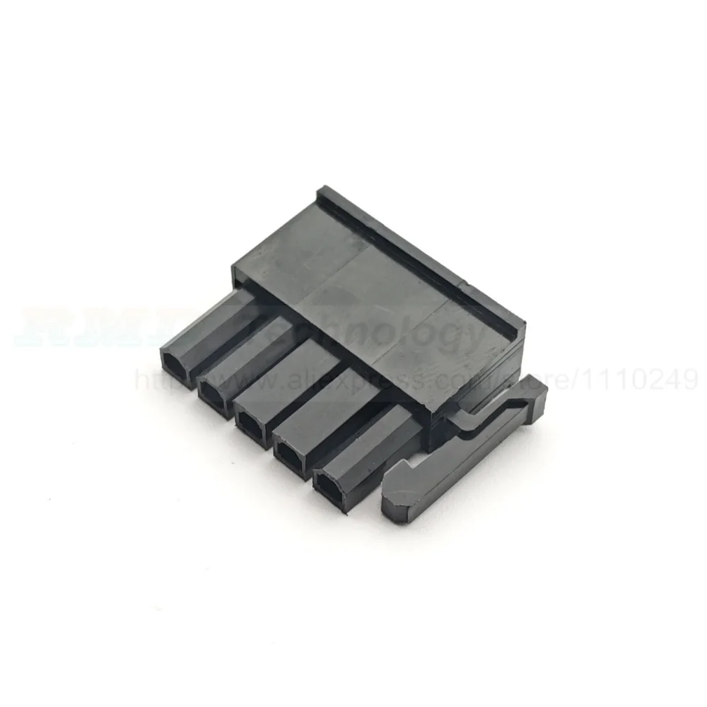 10pcs/lot 5557-R 5557 4.2mm Pin Pitch 5P Black Automotive Wiring Harness Side lock Single Row Male Connector 5 pin