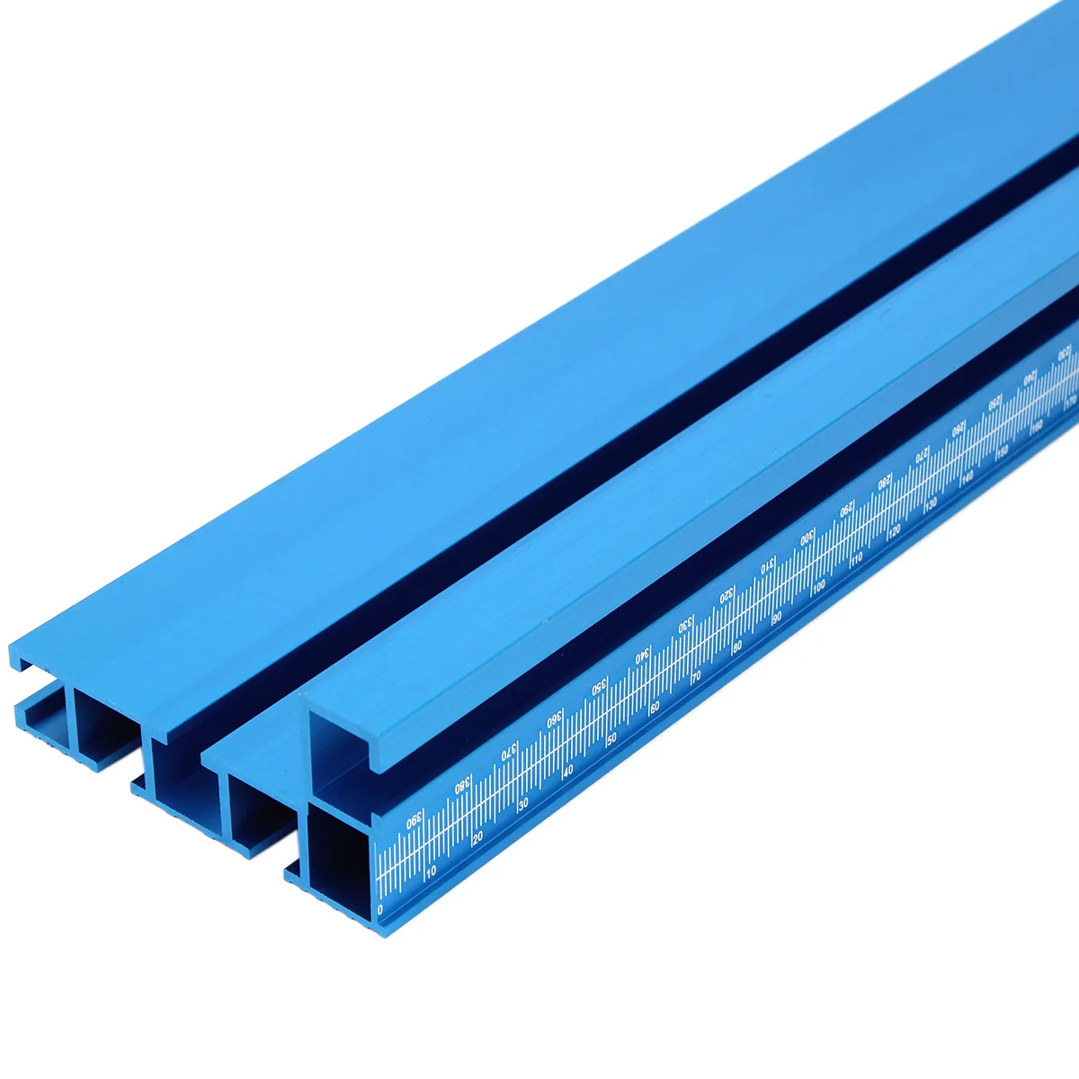 75 Type Blue Aluminum Profile Router Fence 40/50cm Multi T-Track Table Saw Fence Woodworking T-Slot Miter Track Fence Stopper