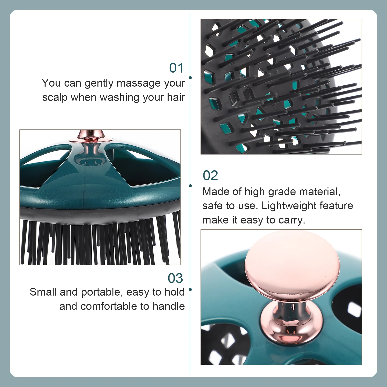 Shampoo Comb Hotel Scalp Exfoliator Household Massager Head Supply Professional Scraper Brush Compact