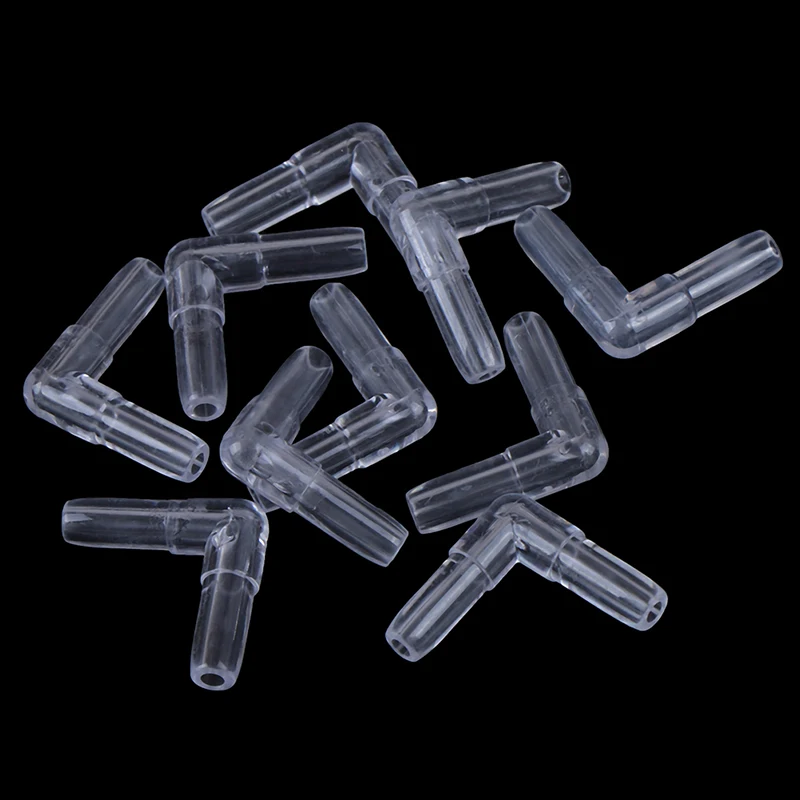 10 Pcs Transparent Acrylic Hose Equal Tee Hose  I L T Y Type Water Pipe Connectors Aquarium Pipe Styles