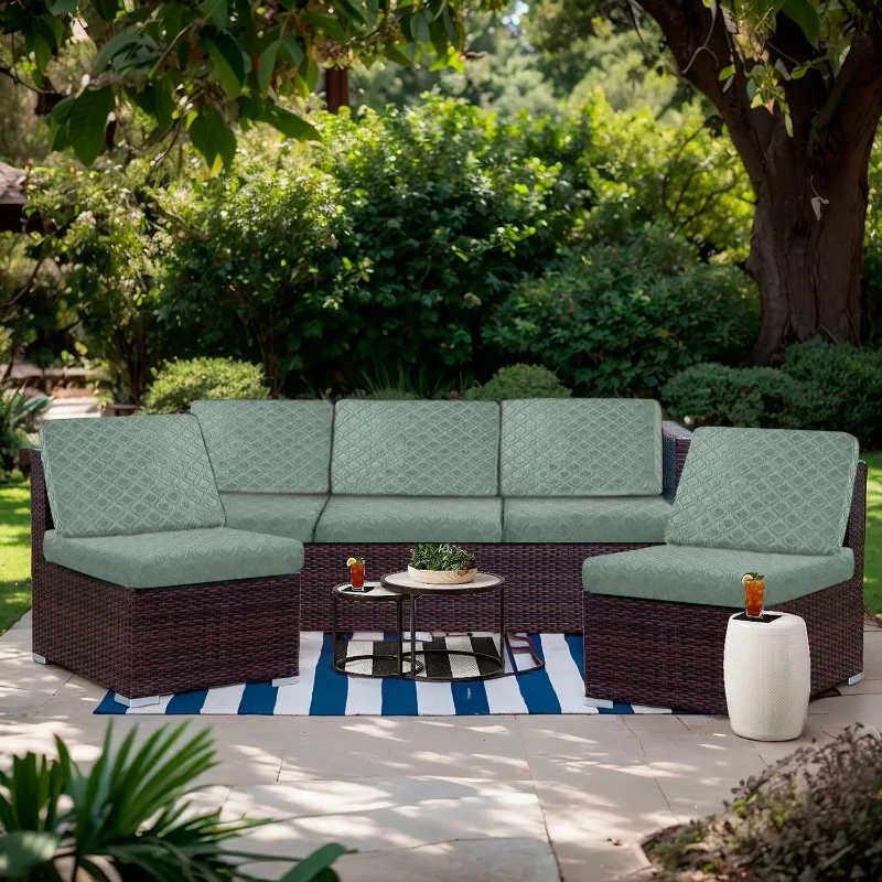 Durable 2026 All Season Sofa Cover Reversible Plush Couch Cover Indoor Outdoor Pet Proof Seat Protector Anti-Slip Grip